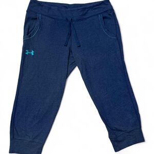 Under-armour Girls Youth Large Navy‎ Jogger Capris Lightweight